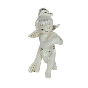 Vintage Mid Century Christmas Holt Howard Angel Cherub Candle Hugger Climber